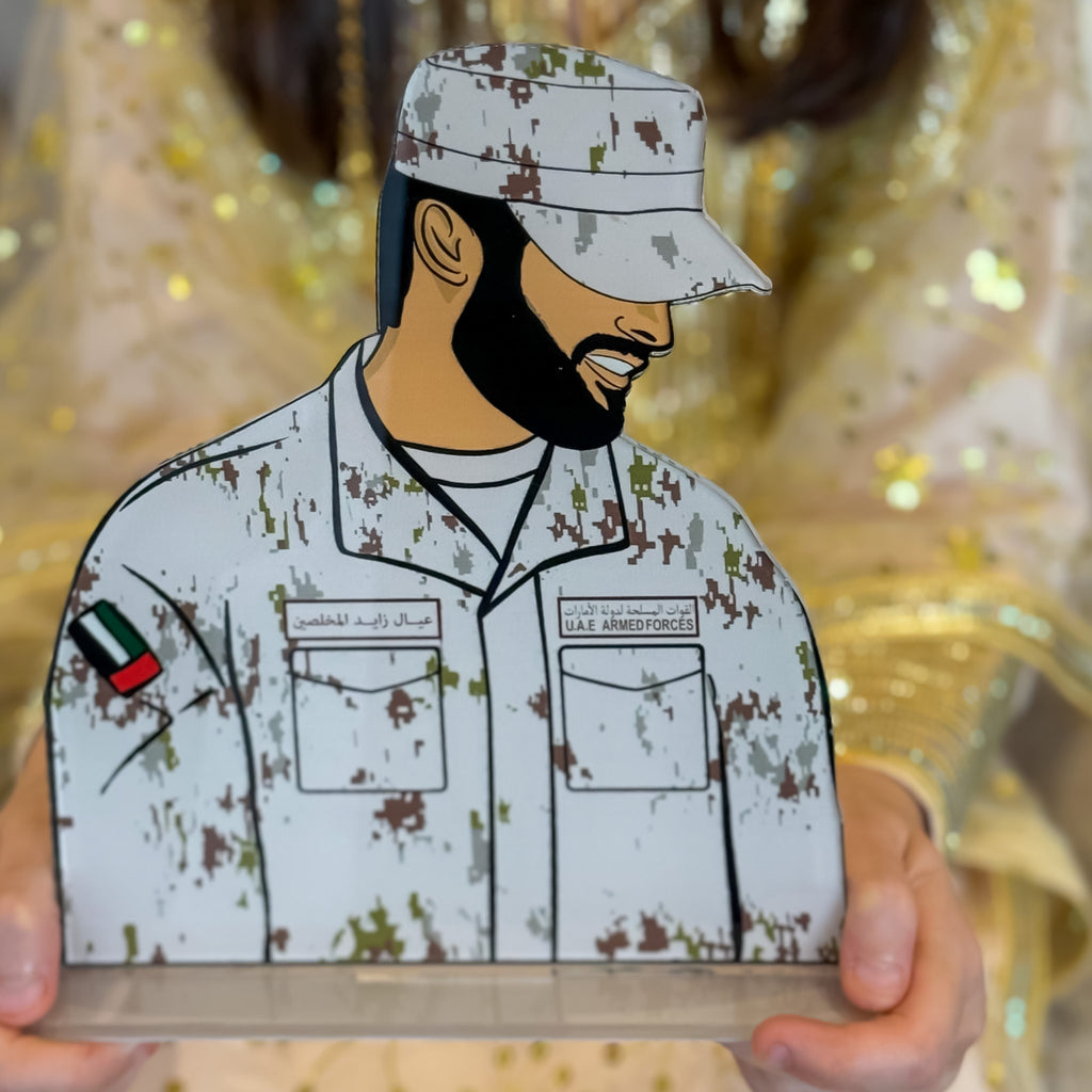 لوحة اكرليك الجندي