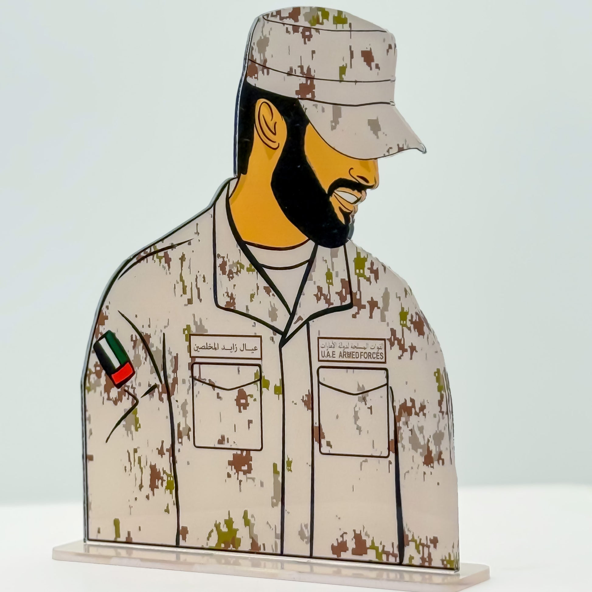 لوحة اكرليك الجندي