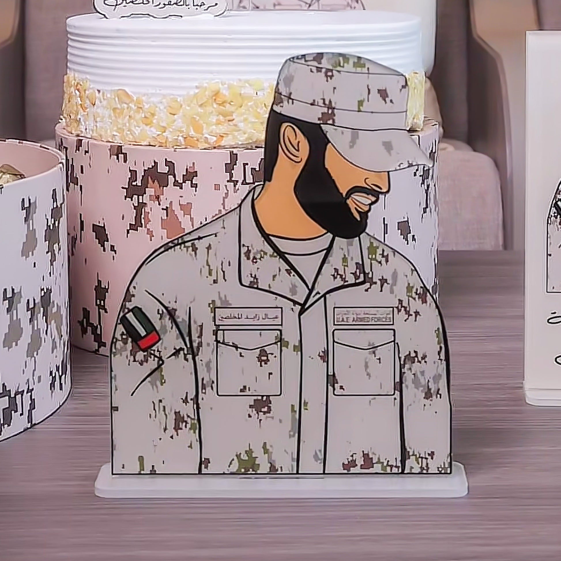 لوحة اكرليك الجندي